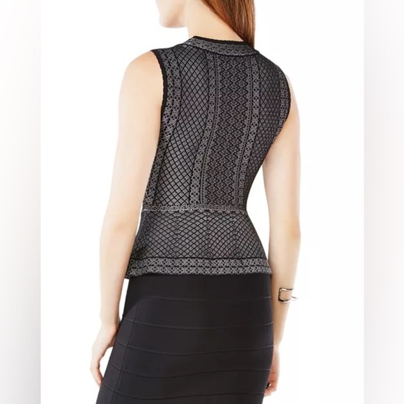 BCBGMAXAZRIA Jaylenne Peplum Top - Picture 5 of 5